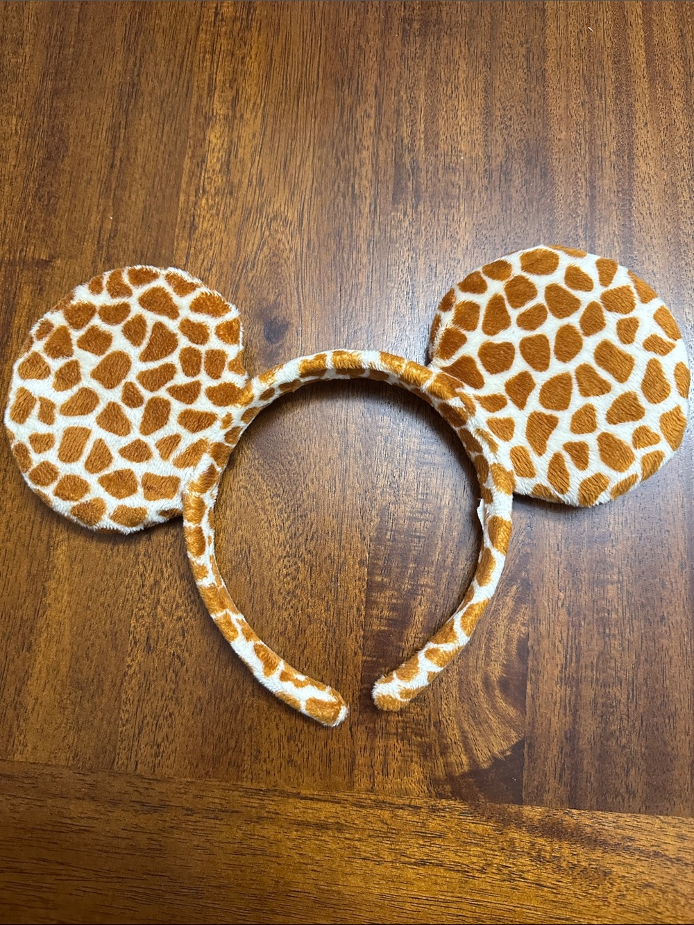 Disney Giraffe Spot Plush Ear Headband in Brown and Beige